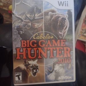 Cabela's big game hunting for wii